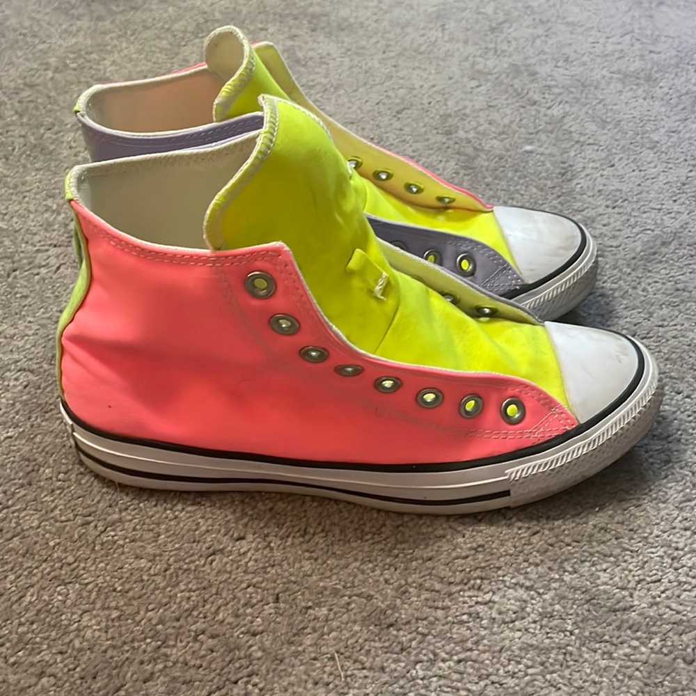 Multi color Converse high tops
